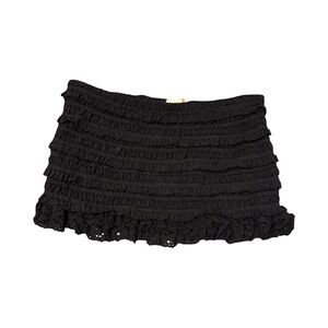 Surf Gypsy Black Textured Tube Top